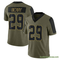 Mens Kansas City Chiefs Eric Berry Olive Limited 2021 Salute To Service Kcc216 Jersey C939